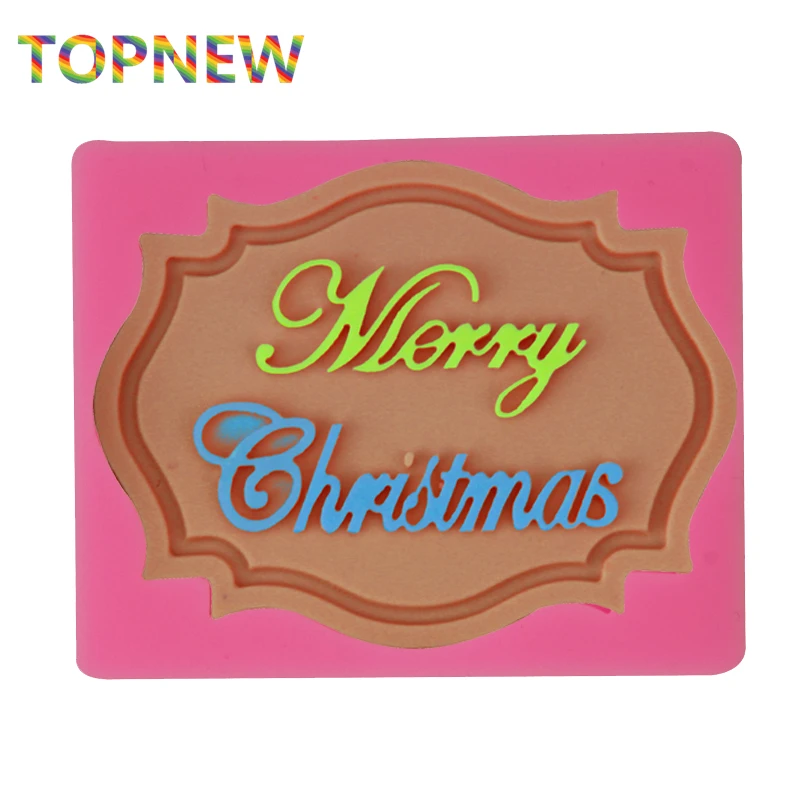 Силиконовые формы для рождественских рам помадки шоколада кекса инструменты