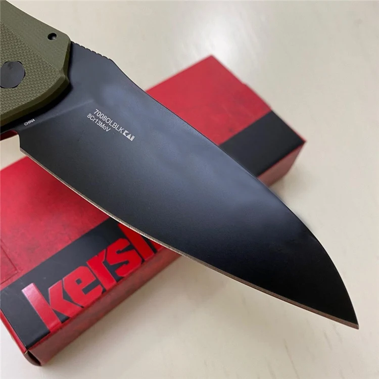 Новейший OEM Kershaw 7008 складной нож 8Cr13Mov лезвие G10 + стальная ручка Походный охотничий