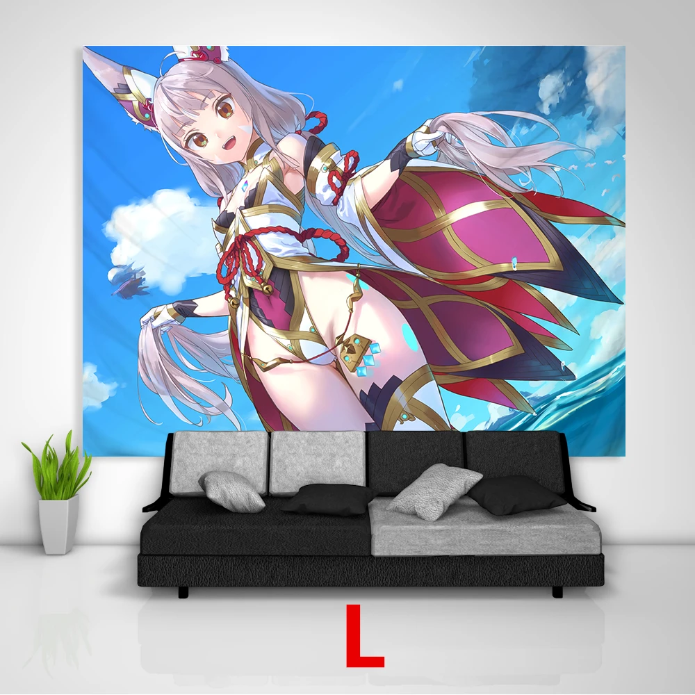 L Xenoblade Chronicles 2 гобелен искусство настенные Чехлы для дивана, стола, кровати, домашний декор, подарок для общежития - Цвет: L