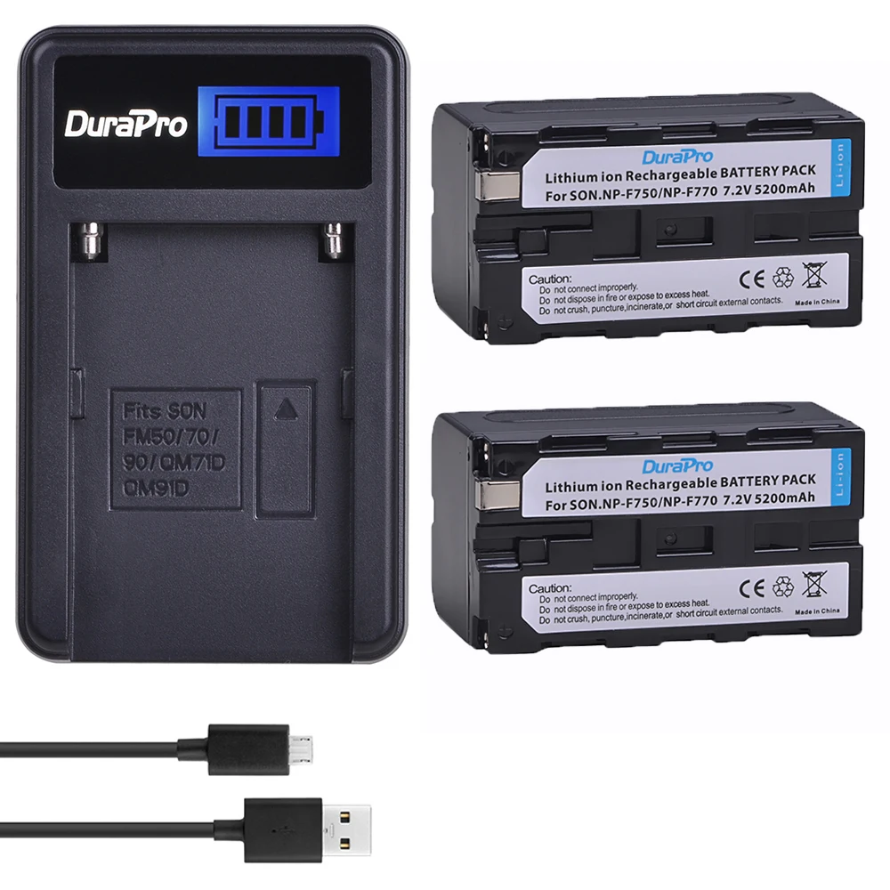 Внешняя Аккумуляторная Батарея DuraPro для фотоаппарата 5200 мАч с ЖК-дисплеем и