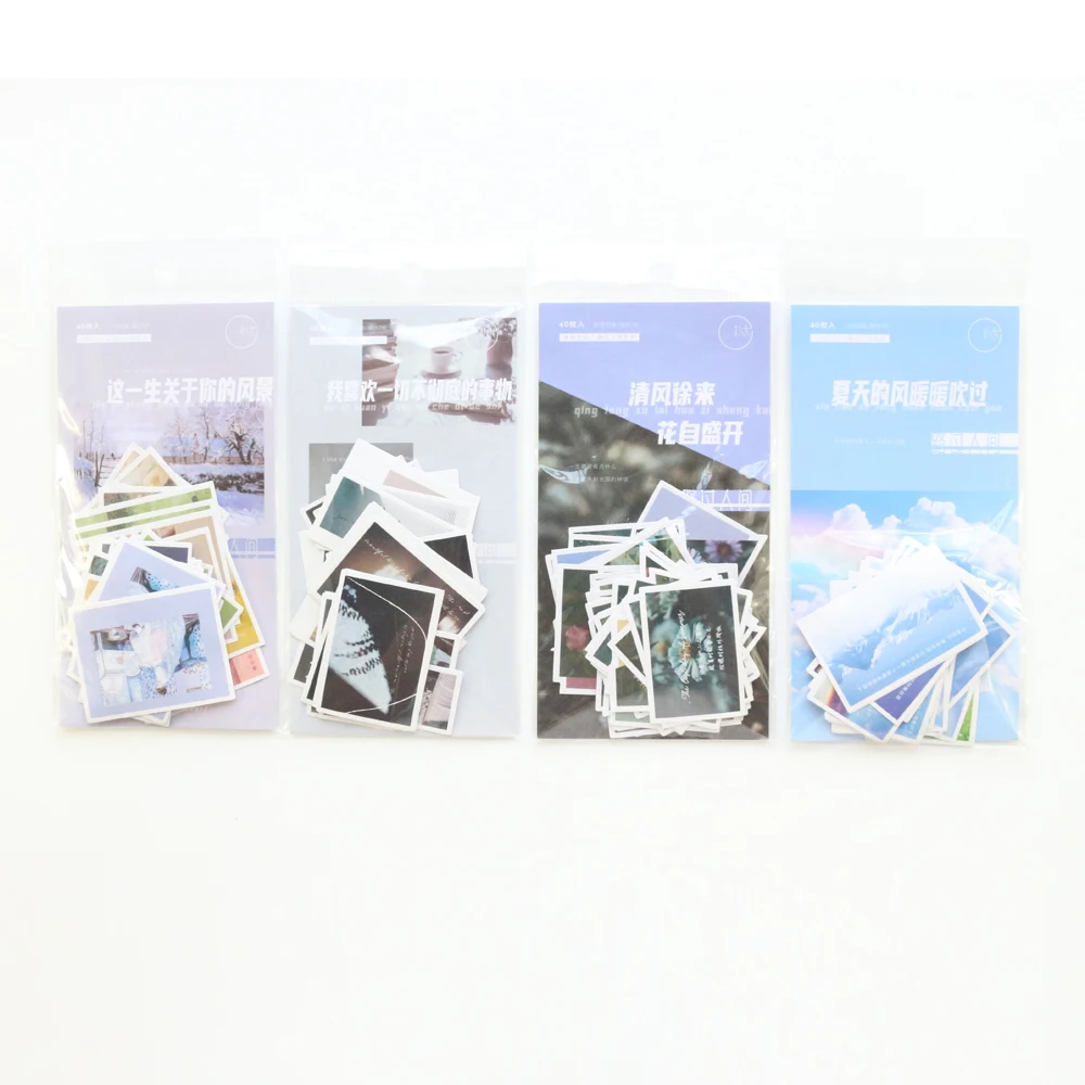 Domikee креативный декоративный пейзаж DIY дневник планировщик наклеек много