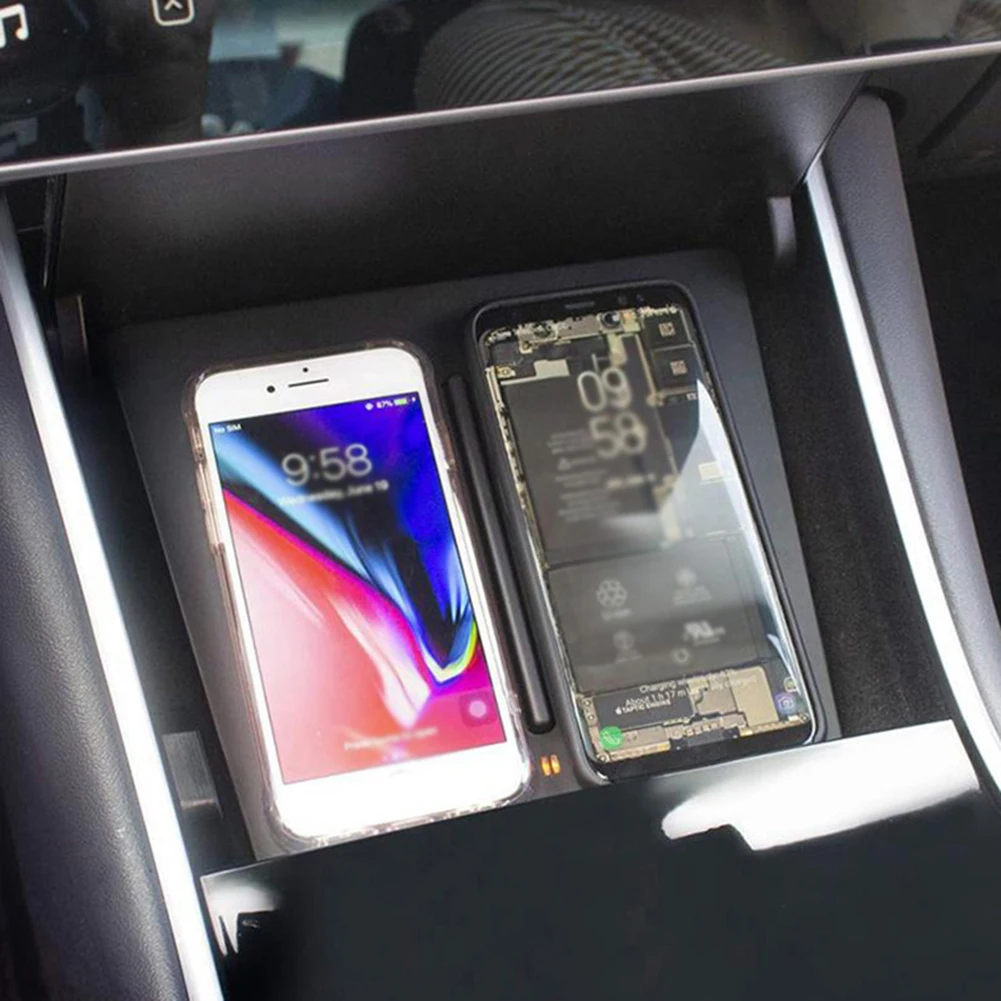 Беспроводное зарядное устройство для iPhone XS Max два usb-порта автомобильный телефон