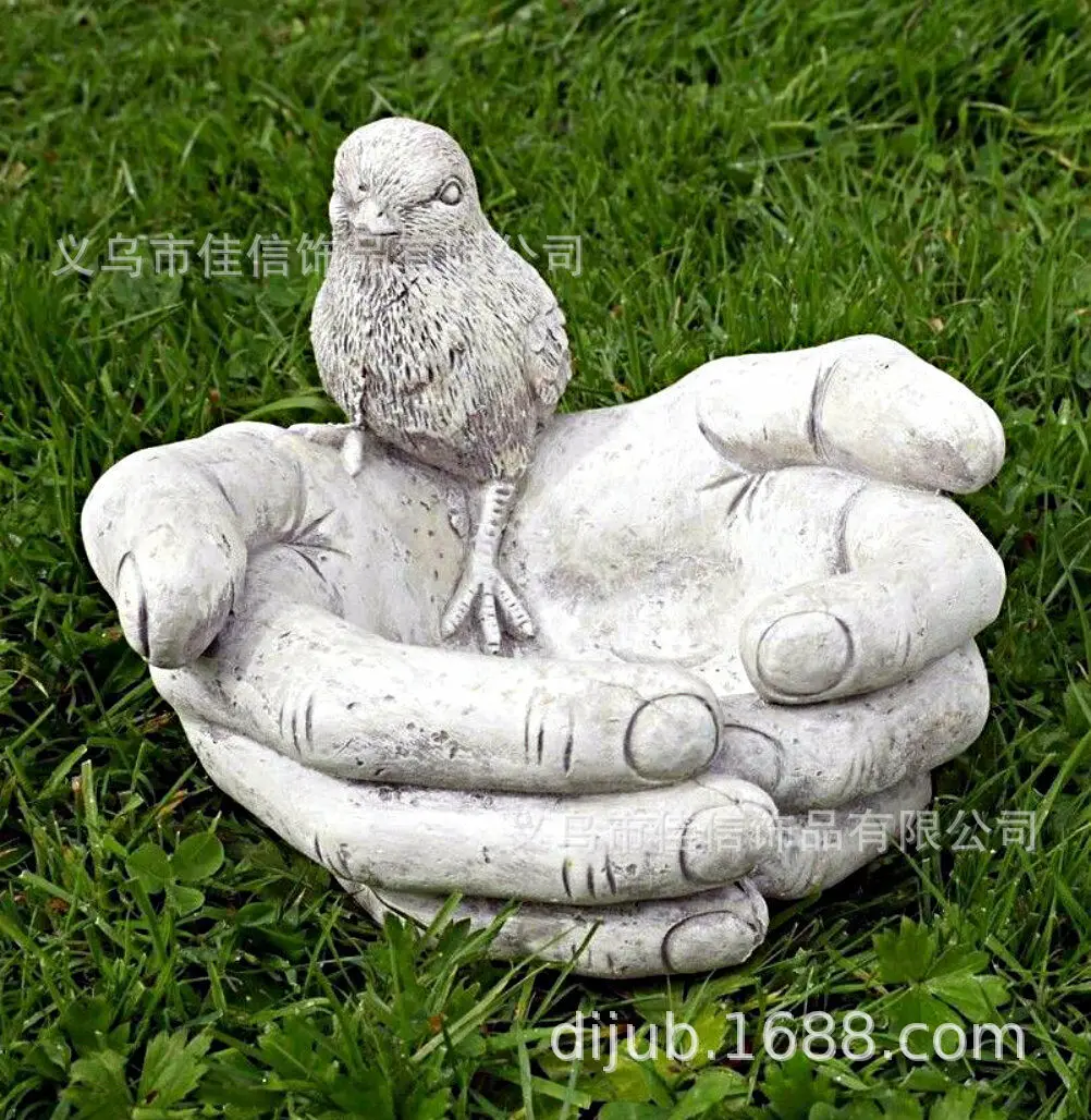 Фидер для птиц с ручкой декоративное каменное украшение ванной 19 см x 17 22 | Дом и