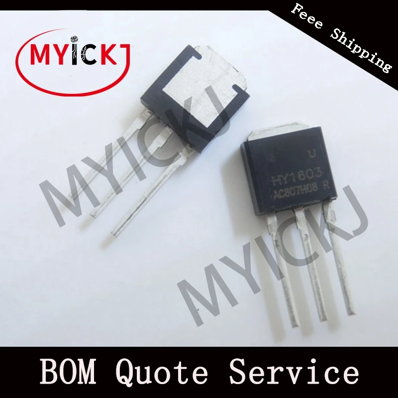 10 шт. HY1603U TO-251 n-канальный расширенный режим MOSFET IC чип | Лампы и освещение