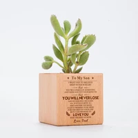 dad to son i%e2%80%99ll always be there for you any way i can engraved plant pot