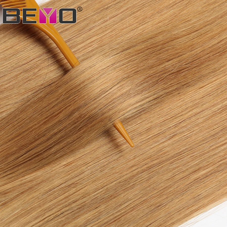 Медовые светлые пучки #27 бразильские пупряди волос для плетения 1B/4/27 с эффектом