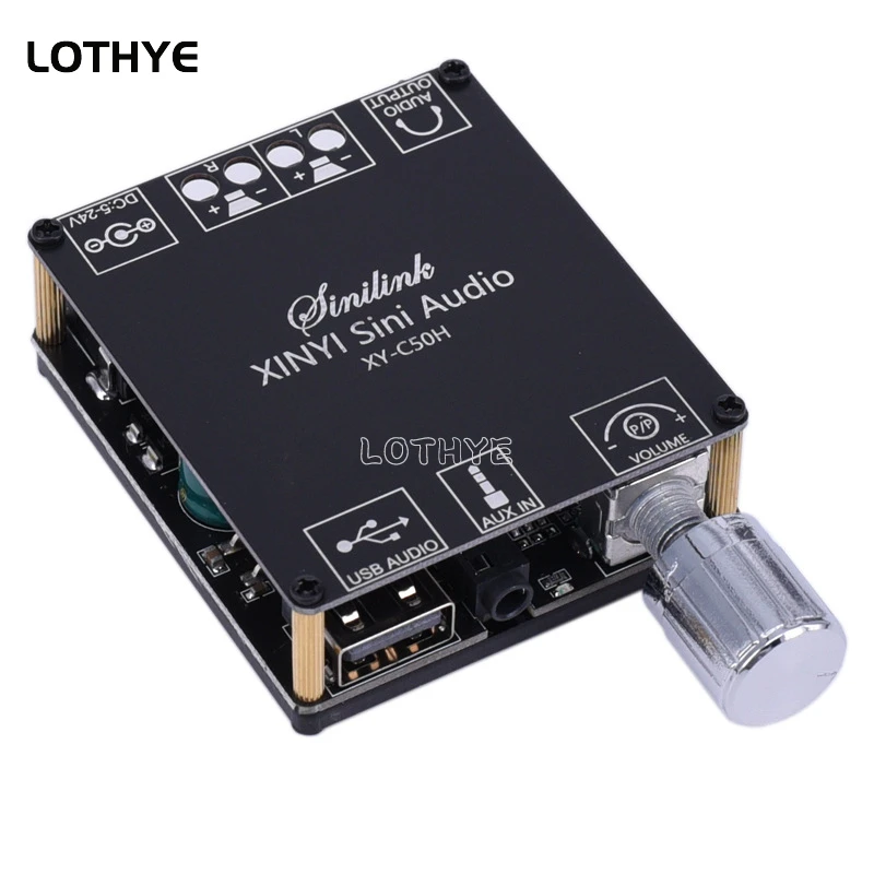 Цифровой Bluetooth усилитель мощности Audio TPA3116 5.0 беспроводная стереоплата 50Wx2 3 5 мм USB