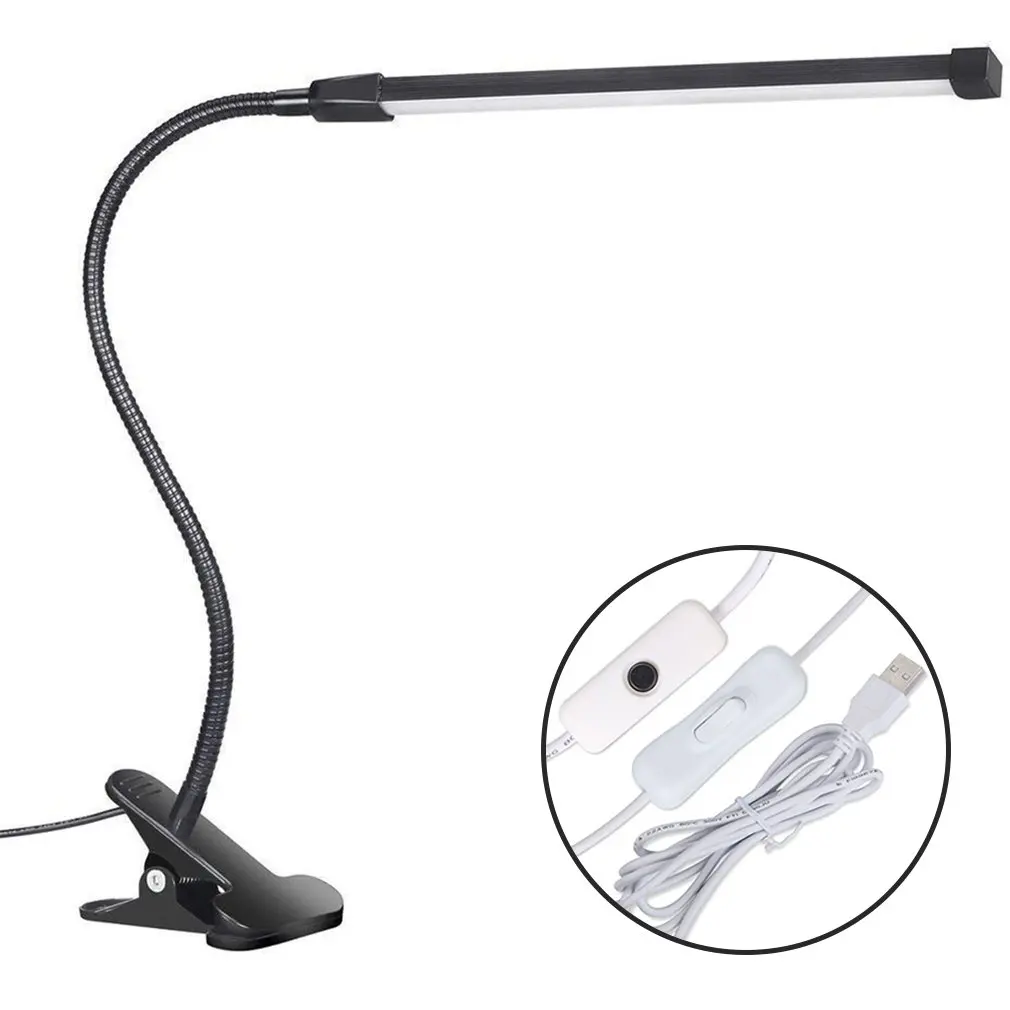 

LED Clip-on Table Lamp Eye Protection Study Student Desk Clip Bedroom Reading Memory Bedside Table Lamp