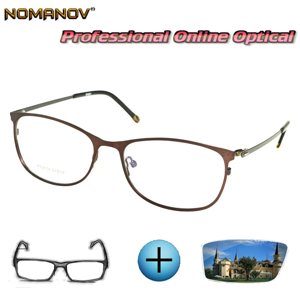 Изготовленные на заказ очки по рецепту оптические фотохромные для чтения при