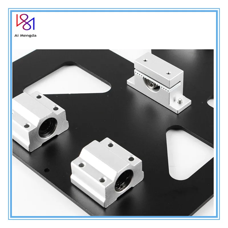 Алюминиевая Y-образная анодированная пластина с подшипниками SC8UU и держателем