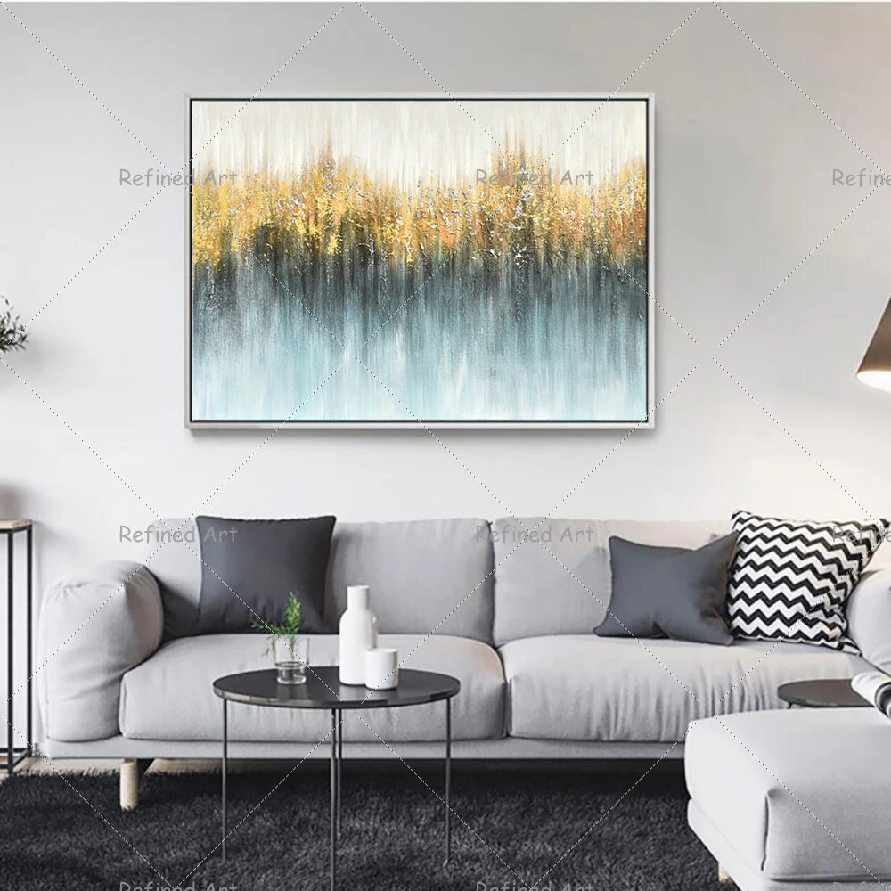 

Vintage Oil Painting Handmade Hand Painted Wall Art Abstract for Living Room Home Decoration Big Picture