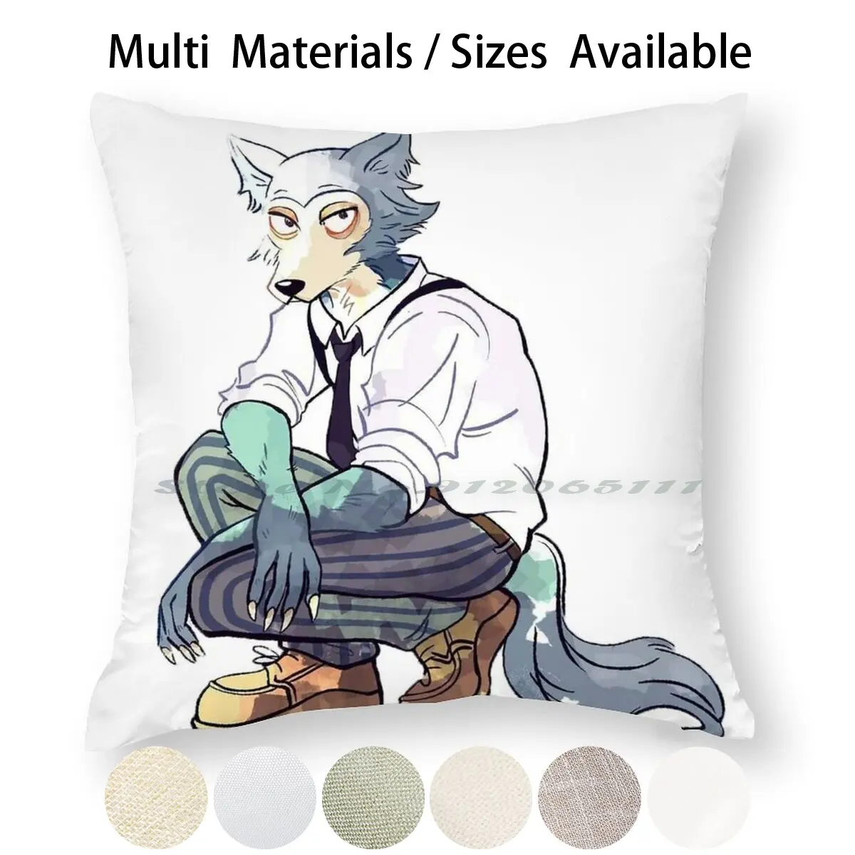 Наволочка для подушки Beastars Legoshi наволочка из хлопка и льна Haru Louis Мина сёнэн манга