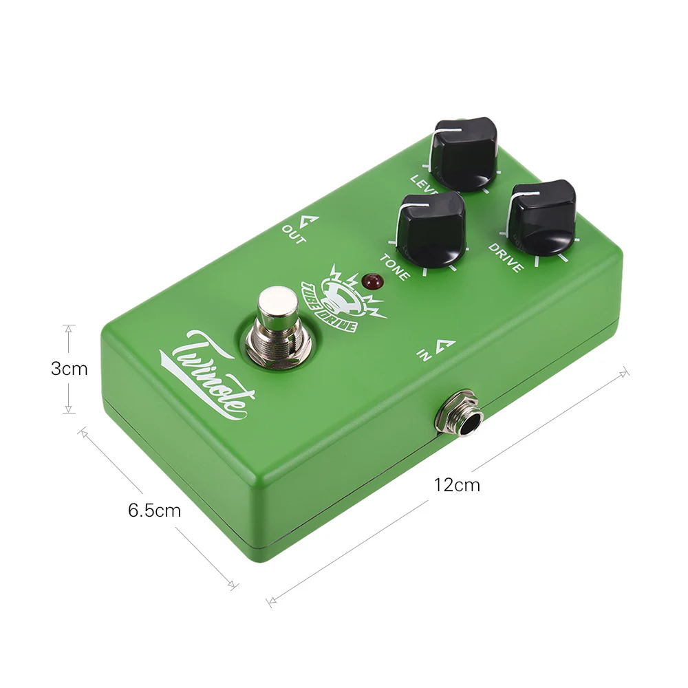 

Twinote TUBE DRIVE Analog Overdrive Guitar Effect Pedal Processsor Full Metal Shell with True Bypass Guitar Accessories