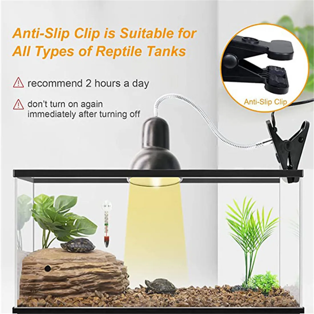 Лампа нагревательная для рептилий точечная лампа полного спектра с вращающимся