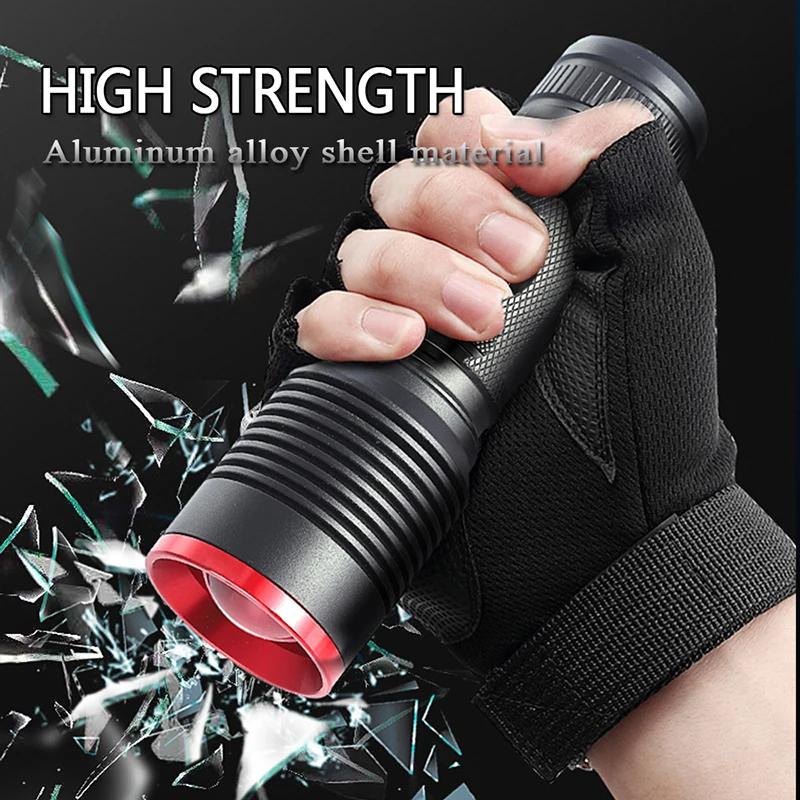 

ZHIYU High Power XHP50 Flashlight 18650 26650 Battery lamps Waterproof Tactical Flash Light Zoom Adjustable 5 Modes Lanterns New