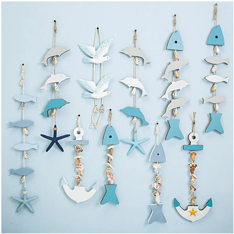 Морская деревянная Рыбная нить подвеска в виде ракушки из натуральной морской