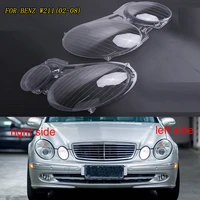 car clear leftright transparent lampshade headlight lens headlamp lense shell cover lamp for mercedes benz e class w211 02 08