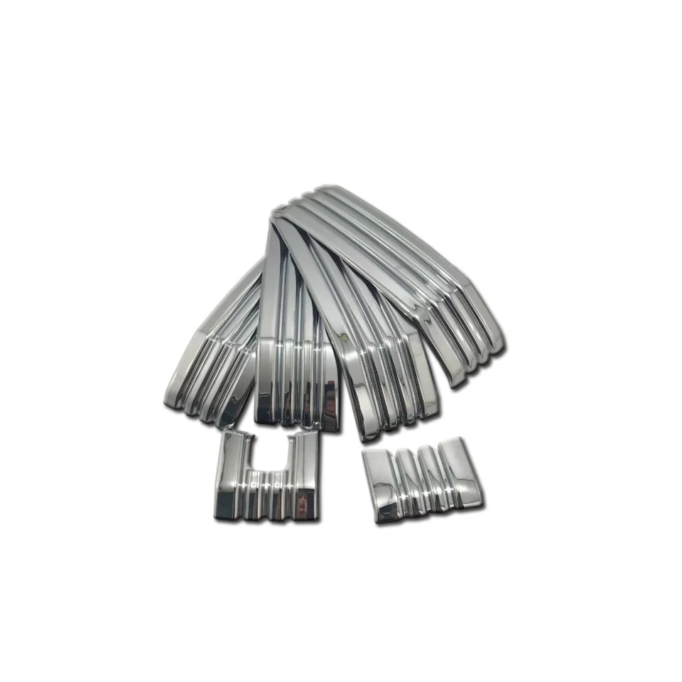 ABS Хром 6 шт. передние центральные грили решетка с отверстием для камеры Toyota Land