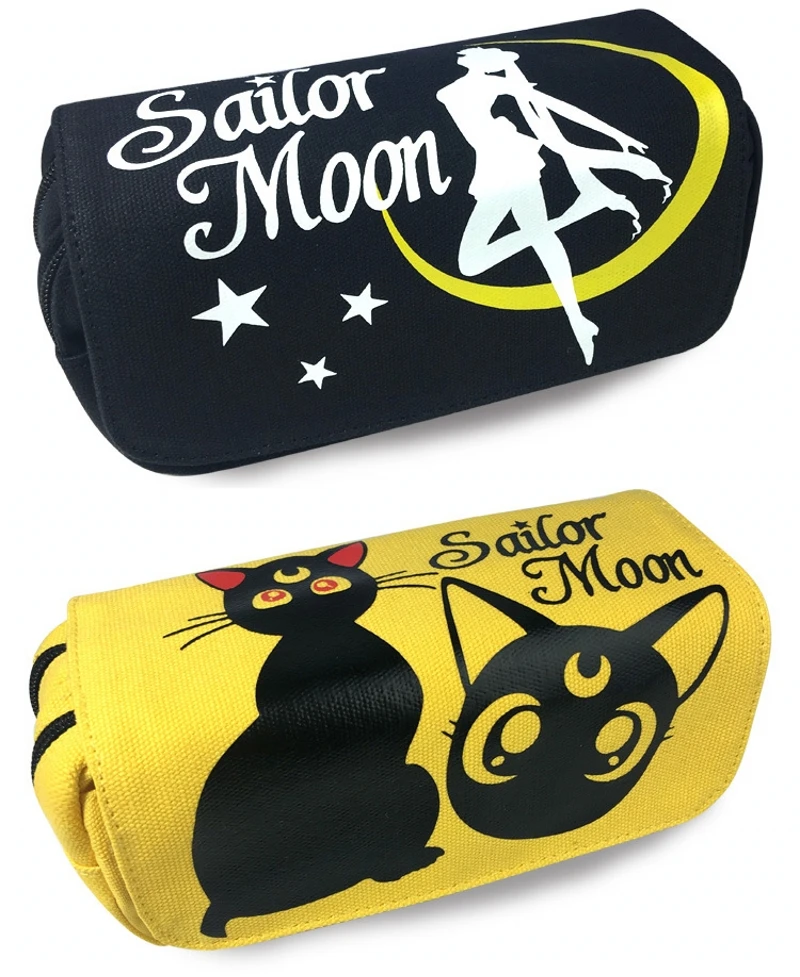 Мультфильм Аниме Сейлор Мун Косплей Цукино Усаги пенчехол кошка сумка карандаш
