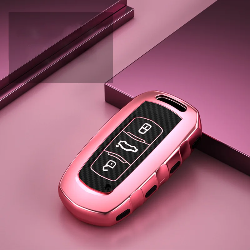Мягкий ТПУ чехол для автомобильного ключа с дистанционным управлением Geely Atlas Boyue