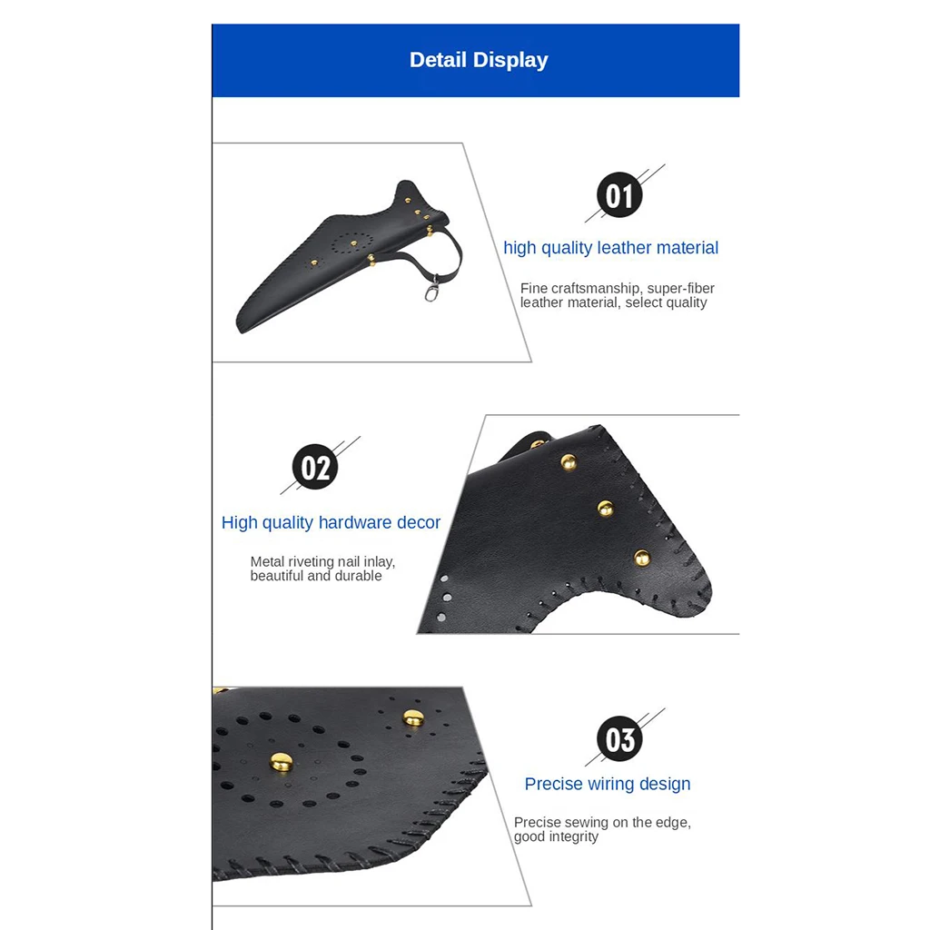 Традиционная кожаная сумка для стрельбы из лука с рекурсивным бантом держатель