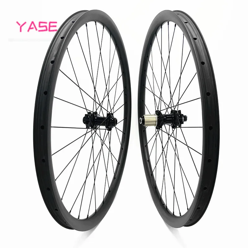29er mtb дисковые Углеродные колеса 37x24 мм бескамерный велосипед FASTace DA206 100x15 142x12 650b