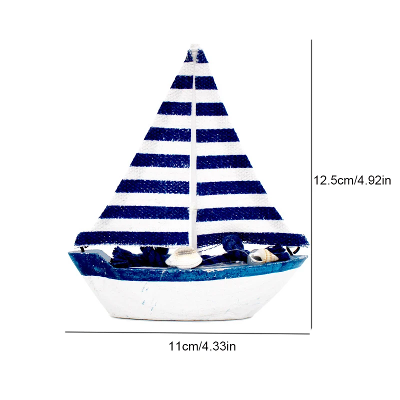 Деревянный парусник Мини лодка модель номер Настольный украшения для дома
