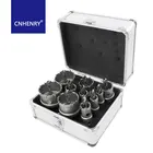 Набор корончатых сверел TCT, комплект из 10 твердосплавных насадок 16-53 мм из сплава, кобальта, нержавеющей стали, пластин, железа, металла