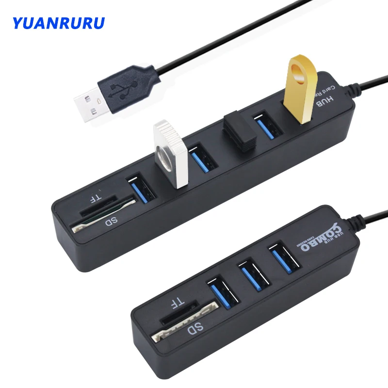 Usb хаб 2 0 тип C мульти USB Высокоскоростной разветвитель 3/6 порты OTG концентратор