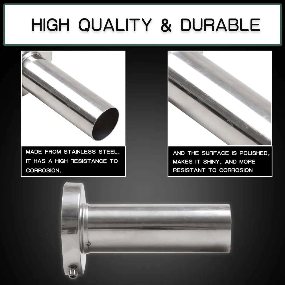 Глушитель выхлопной трубы глушитель из нержавеющей стали круглый наконечник 85