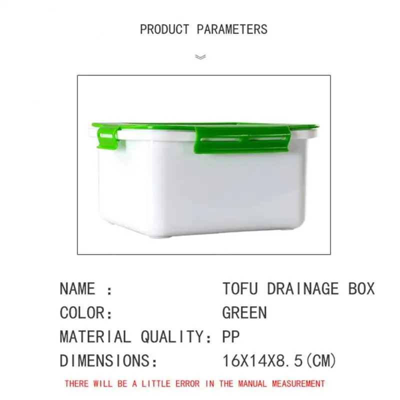 Новый тофу-пресс для сушки тофу 3-слойный встроенный дренажный инструмент