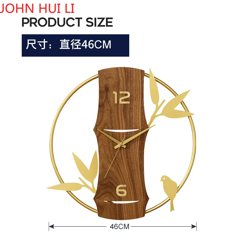 

Новые китайские настенные часы для гостиной, украшение для стены, домашние модные креативные часы, Простые индивидуальные беззвучные часы ...