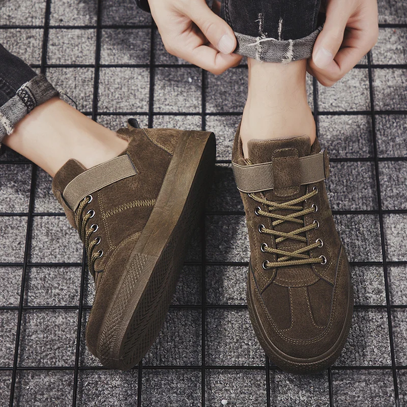 SFIT/Новинка сезон осень парусиновая обувь для мужчин Высокая Удобная