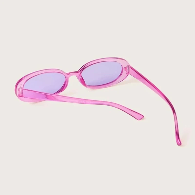 

Unique Candy Color Oval Womens Sunglasses Round Decoration Sun Glasses For Photography Internet Celebrity Recommend Eyewear