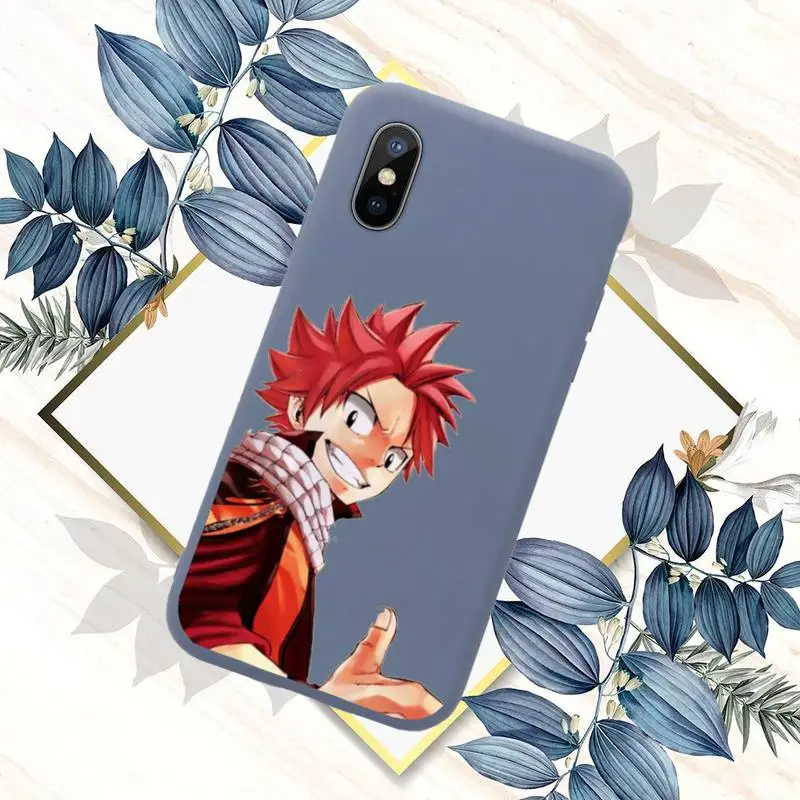 

Fairy Tail Anime cartoon funny Phone Case Candy Color for iPhone 11 12 mini pro XS MAX 8 7 6 6S Plus X SE 2020 XR