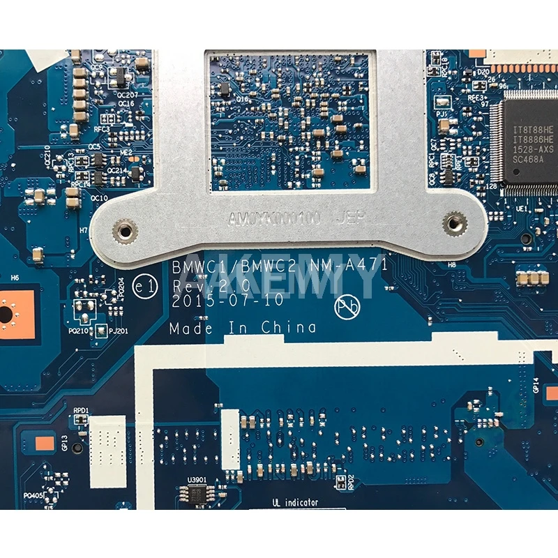 

BMWC1/BMWC2 NM-A471 motherboard For Lenovo 300-15IBR notebook motherboard CPU N3050 DDR3 100% test work