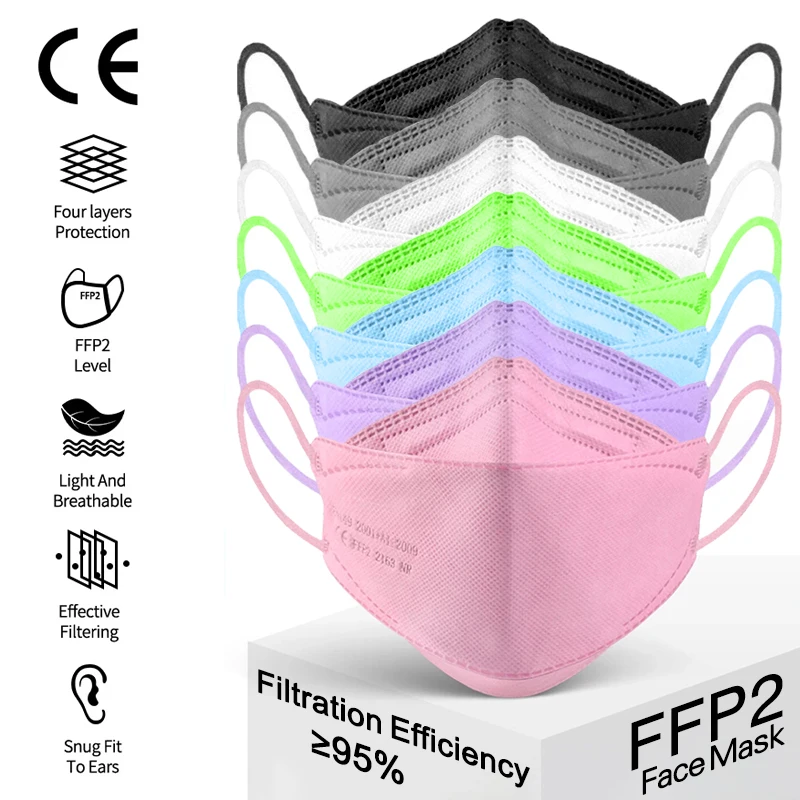 

CE FFP2 маски для лица KN95 цветов защитная маска KN 95 FFP 2 респиратор FFP2MASK Mascaras FFP2 Mascarilla FPP2 Homologada