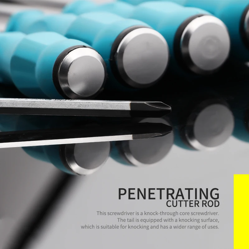 1 шт. Knockable сердце отвертка многофункциональная удлиненные и толстые шлицевая