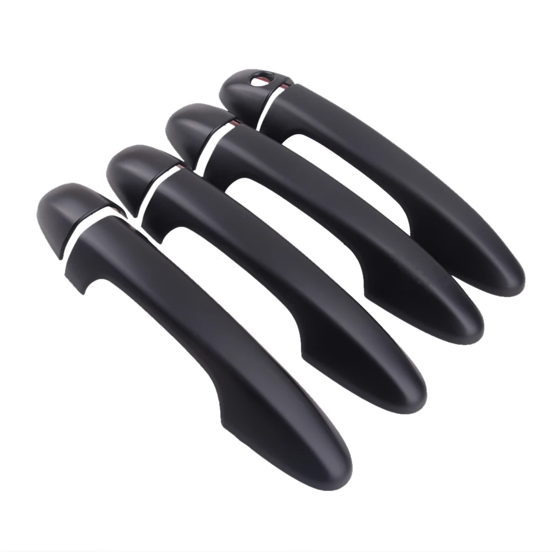 

8 шт. Обложка для боковой дверной ручки автомобиля, отделка, украшение, крутой черный ABS, подходит для Toyota Tacoma 2016 2017 2018 2019 2020