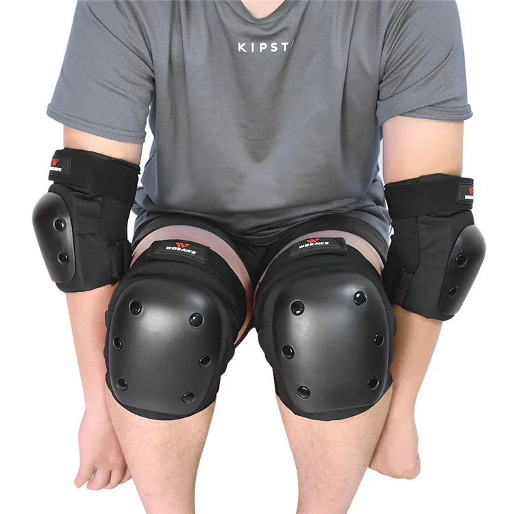 WOSAWE Мотоцикл Скейтборд Велосипед Наколенники Защита Локтей Наручи Велосипед Комплект защитного снаряжения 3 в 1 для катания на роликах.