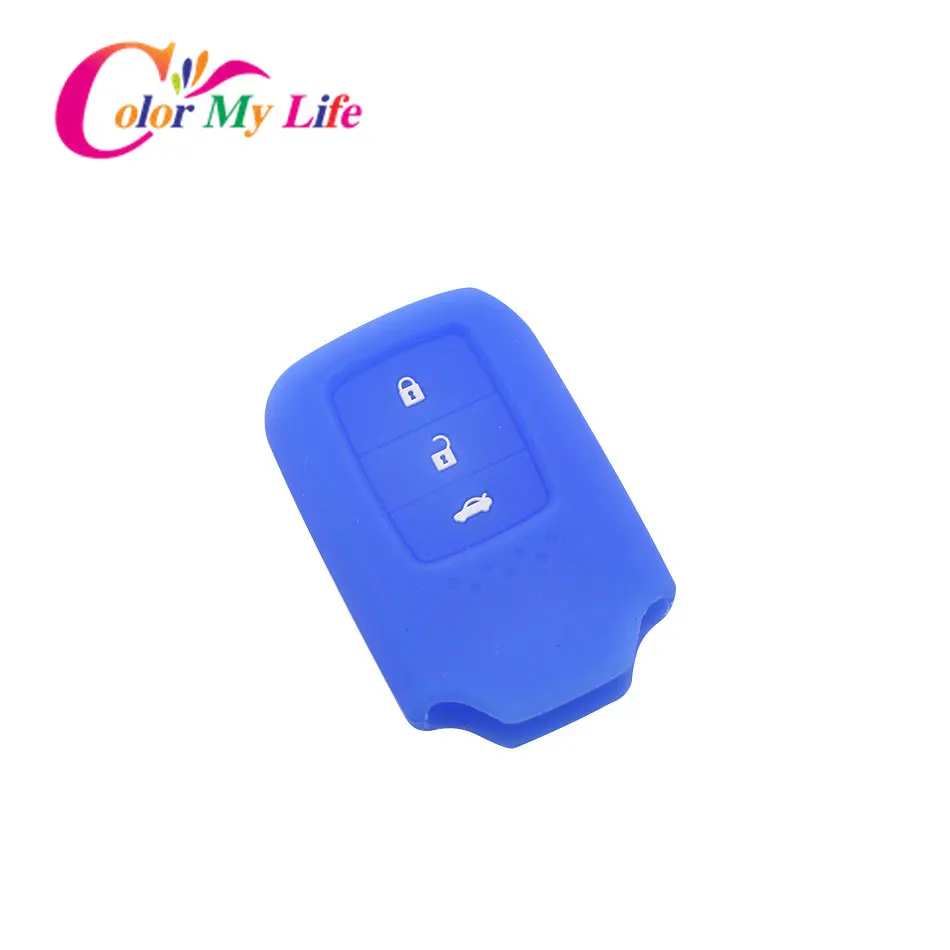 1 шт. силиконовый защитный чехол для автомобильного ключа с 3 кнопками Honda CRV FIT XRV