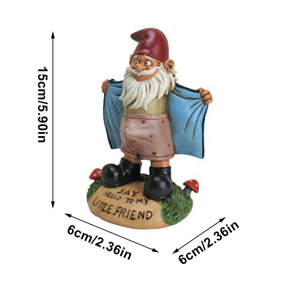 

NEW Sexy Funny Garden Gnome Statue Garden Decoration Outdoor Resin Dwarf Statue Figurines Craft Tuin Decoratie Yard Art Ornament