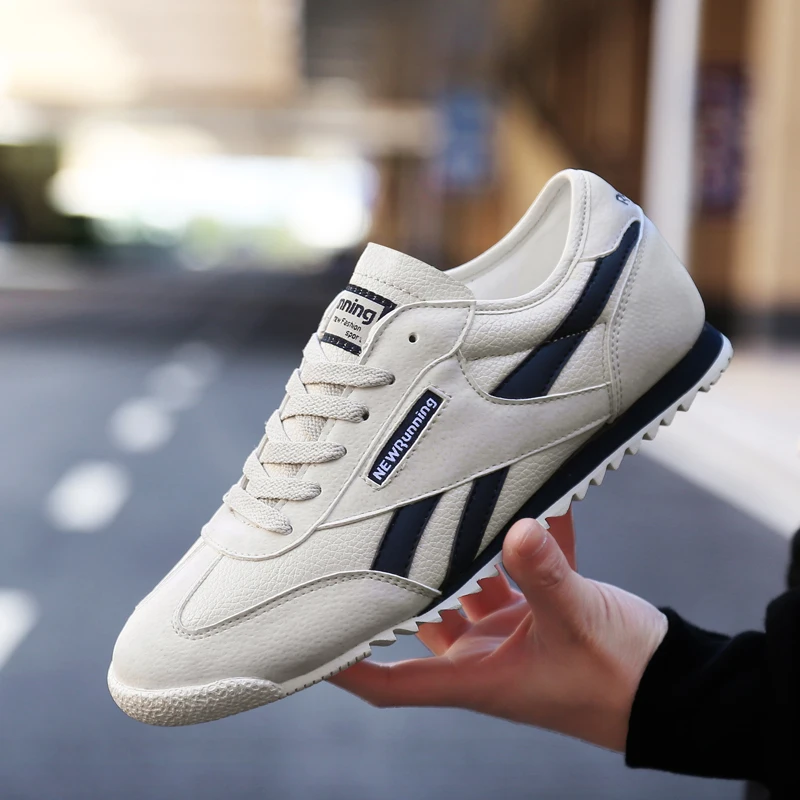 Мужские Сникеры сезон лето женские дышащие кожаные кроссовки мужские 9908 гибкий