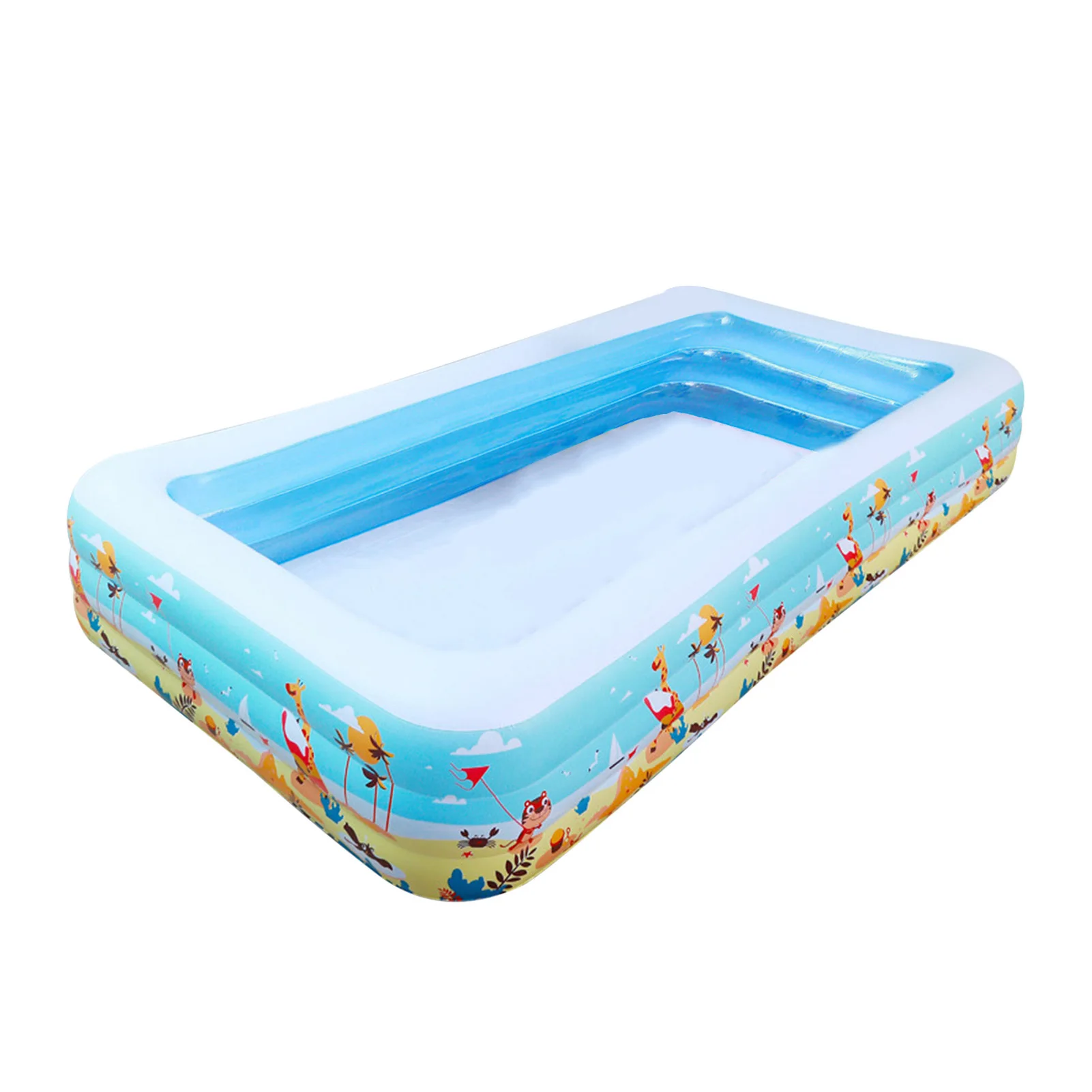 

Three-Layer Inflatable Pool Inflatable Square Swimming Pool High Quality Outdoor Home Use Paddling Pool Kids Adults physical