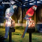 Солнечные ночные светильники для сада, попугая, уличная лампа для лужайки, светодиодная IP45 водонепроницаемая лампа для сада, патио, двора, дорожки, декоративное ландшафтное освещение