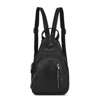2021 women soft leather backpacks vintage female shoulder bag casual travel ladies backpack school bags large capacity chest bag