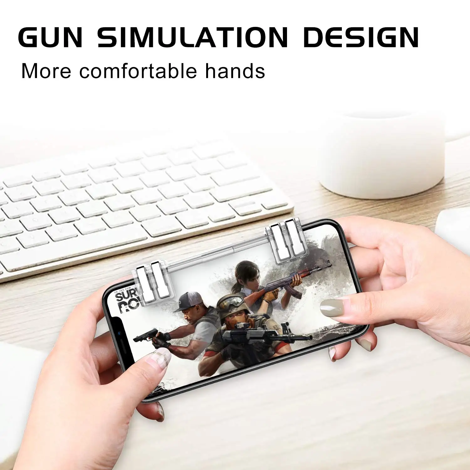 Топ мобильный игровой контроллер Мобильный триггер/мобильный курок для Android Ios L1R1