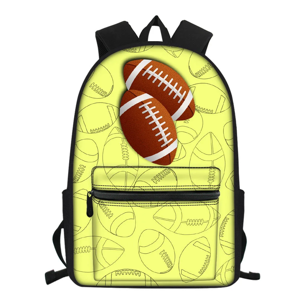 

16 Inch Ball Sport Backpack Borsa Donna Kids Boys Girls School Shoulder Bags Student Daily Travel Knapsack College Mochila