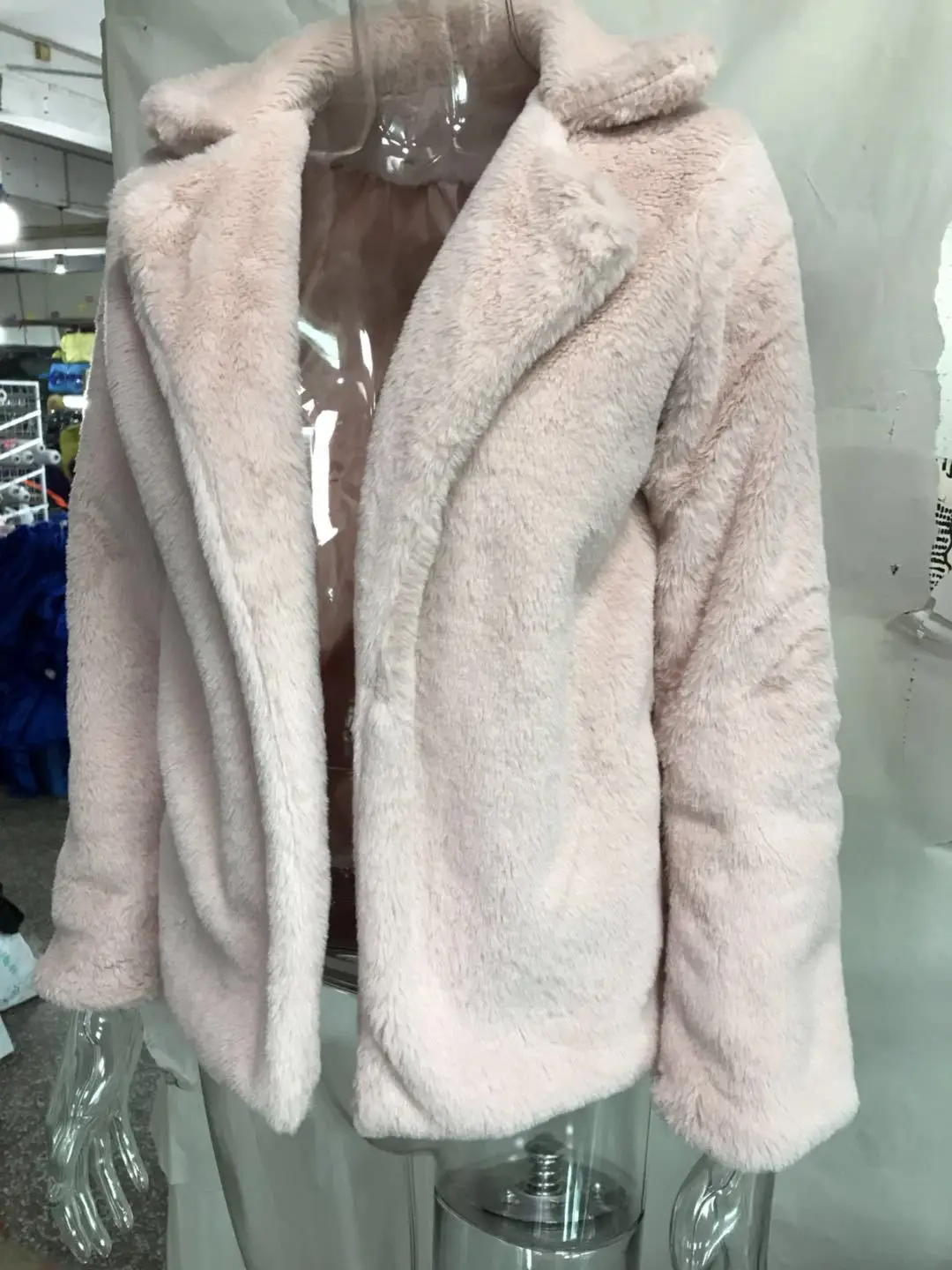 

Fashion Winter Casual Long Faux Fur Cardigan Coat Warm Solid Fluffy Long Sleeve Artificial Fur Jacket Lady Outwear Slim Coat