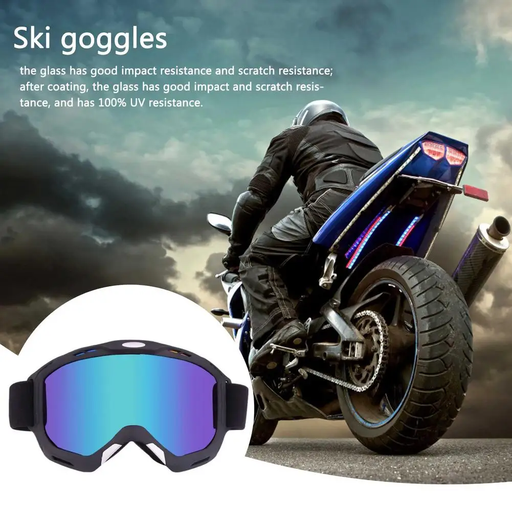 Ветрозащитные велосипедные лыжные очки защита от УФ-лучей дышащие мотоциклетные